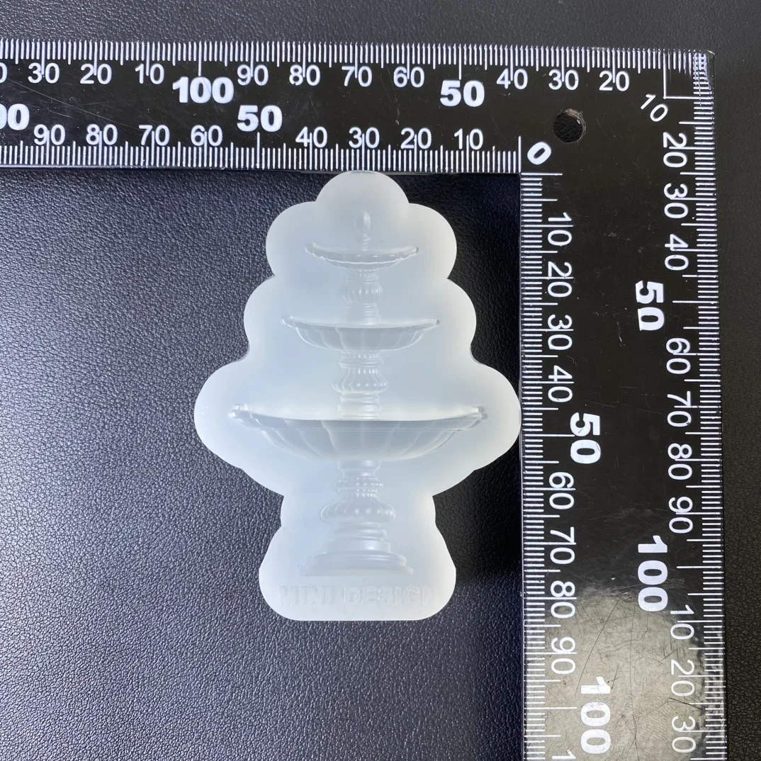 2.5D Fountain Pouring Mold Silicone Mold Accessories Resin Liquid Mold Resin Keychain Silicone Mold Resin Mold