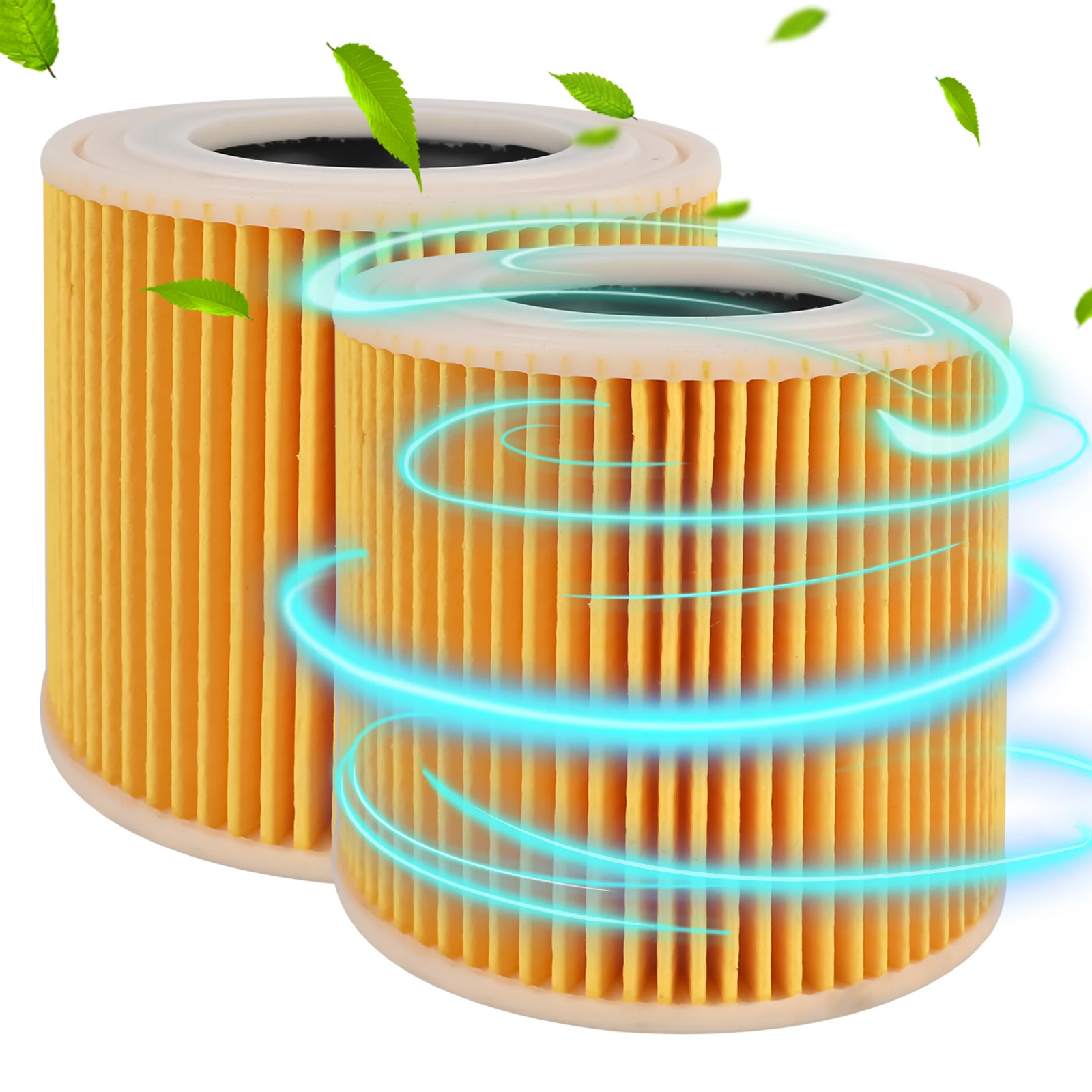 BEAR FORCE Karcher Cartridge Filter for Karcher Wet Dry Vacuum Cleaners - Compatible with NT20, NT25, Compact, MV1, MV3 and WD 3