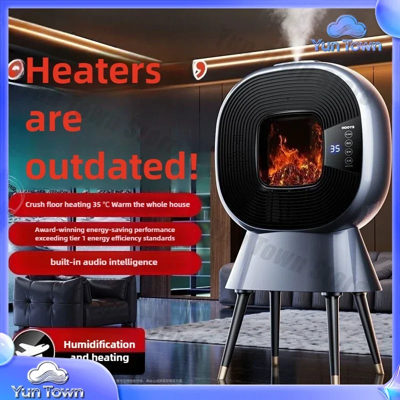 Bluetooth Audio Heater Electric Fireplace Energy-saving Household Heater Power-saving Heating Graphene Whole House Heating