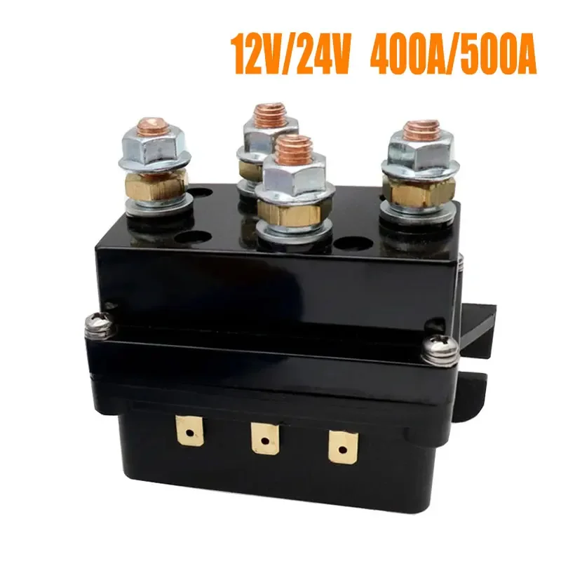 

Universal 400A/500A Contactor Winch Control Solenoid Relay Electric Wireless Remote 12V Control System Control Box Wire Control