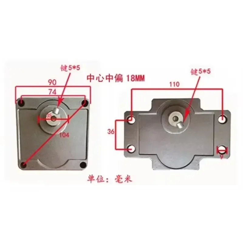 1PC for Taili 60W Speed Regulation Motor Single Phase 220V Reducer 5GU-12.5K with Governor Positive and Reverse Rotation