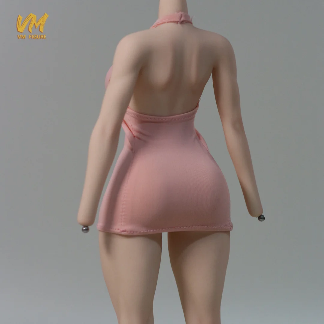 1/6 مقياس أنثى الجندي الرسن الرقبة فستان قصير مثير الساخن فستان مرن نموذج ل 12 ''عمل الشكل الدمى TBL53 AT203 VCD01 #3