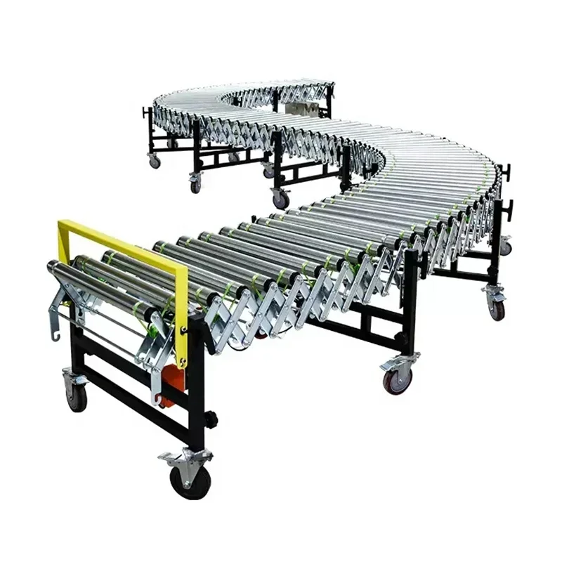 High Quality Track Type V Under Box Rolling Carrier Power Chain Driven Design Belt On Powered Roller Conveyor HOT SALE