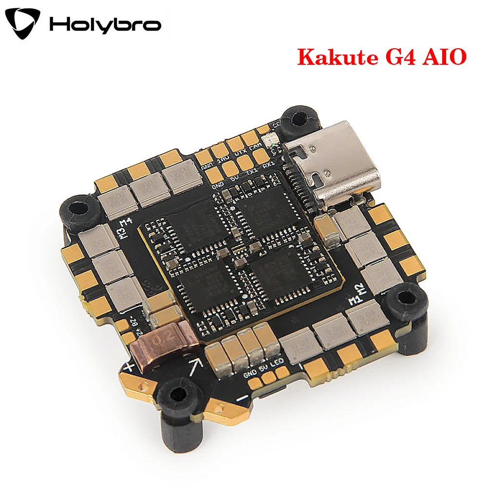 

Holybro Kakute G4 AIO 35A G473 Flight Controller with AM32 F4 35A 4in1 ESC 5V & 10V BEC 2-6S 25X25mm for RC FPV Freestyle Drone