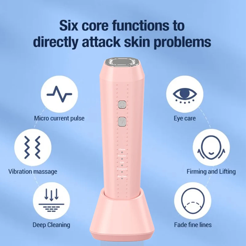 Heimgebrauch Led Gesichtsvibration Facelifting Massagegerät Handheld Beauty Device