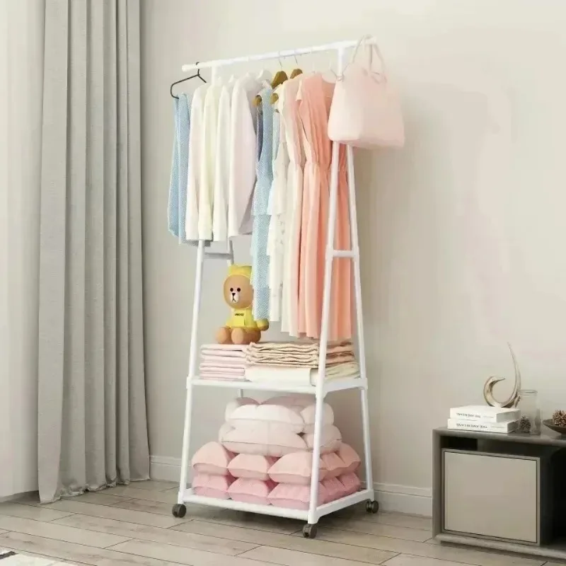 Simple coat rack Multi-layer classification Storage Removable hanger ...