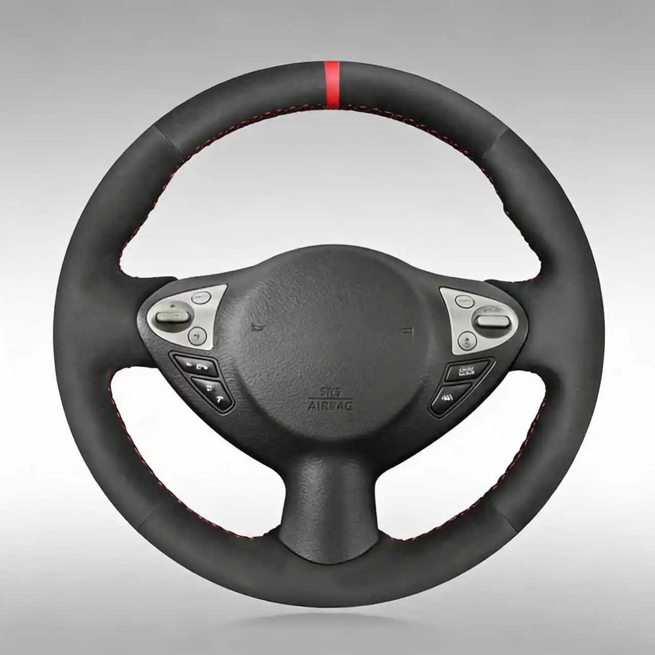 Custom Steering Wheel Cover Wrap for Infiniti FX FX35 FX37 FX50 QX70 Nissan Juke Maxima 370Z Sentra SV Steering Wheel Cover