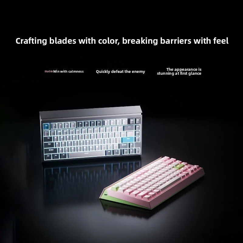 AUSDOM U75 Wireless Mechanical Keyboard Tri-Mode RGB Hot-Swappable Gasket Structure E-sports Gamer Gaming/office Keyboard