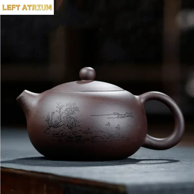 Yixing Purple Clay Teapot 420ml Teapot Tea Kettle Tea Maker Coffee Table Tea Making Tool Teaware Handmade Teapots Tea Pot Gift