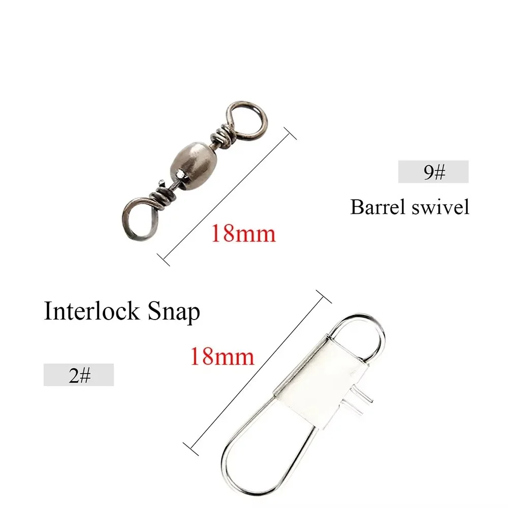 FTK 10pcs 15/20/25/30cm Stainless Steel Wire Leader Fishing Leash With Swivel 20LB Leash For Fishing Line Accessories