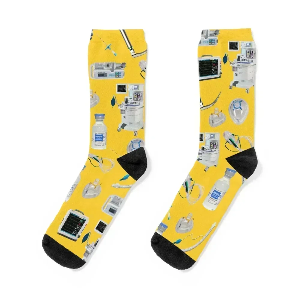 Tools of the Trade YELLOW Anesthesia / Anaesthesia Socks retro Crossfit summer Men Socks Luxury Brand Women's