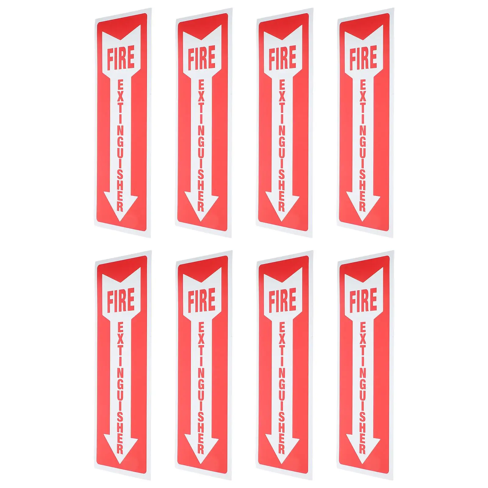 

8Pcs Fire Sticker Signs 3 9x11 75Inches Adhesive Labels Fire Extinguisher Sign For Office for Office Retail Restaurant