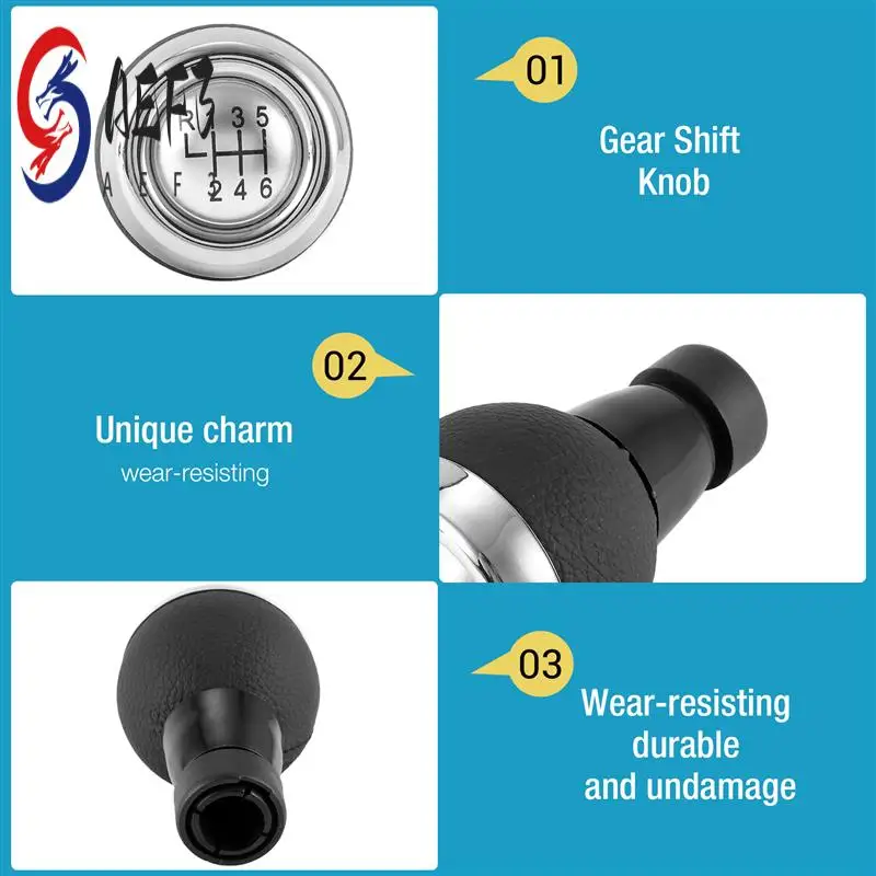 

AEF3-6 Speed Manual Car Gear Shift Knob Stick Shifter Lever For Mini Cooper R50 R53 R55 R56 R60