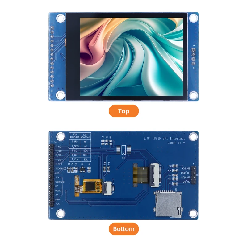 Imagem -03 - Tft Tft Lcd Módulo Ctp com Toque Capacitivo e Spi Interface St7789 para Stm32 Stc32esp32 Arduino Faça Você Mesmo Projetos 28