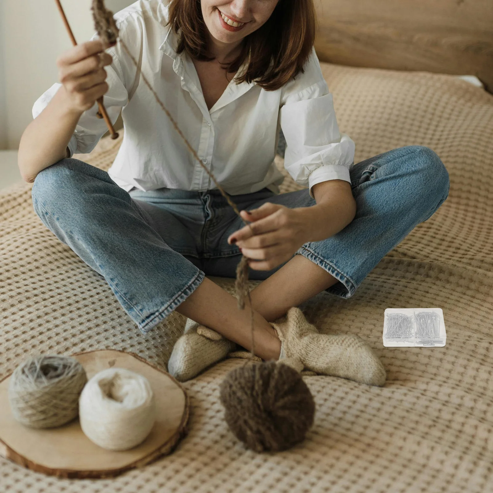 

150Pcs Stainless Steel T Pins T Shape Sewing Pins for Knitting Blocking Crocheting Craft Projects Styling Home Office Fixing