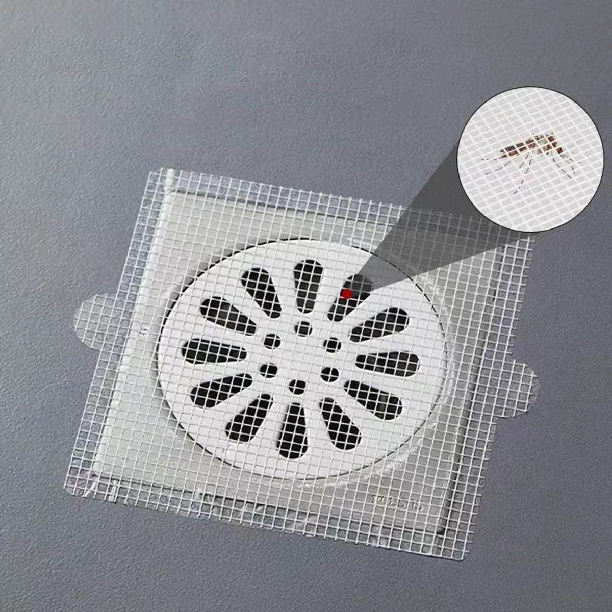 Disposable Shower Drain Hair Catcher Shower Hair Catcher Cover For Showers Bathtubs Mesh Stickers Mesh Filter Sink Strainer