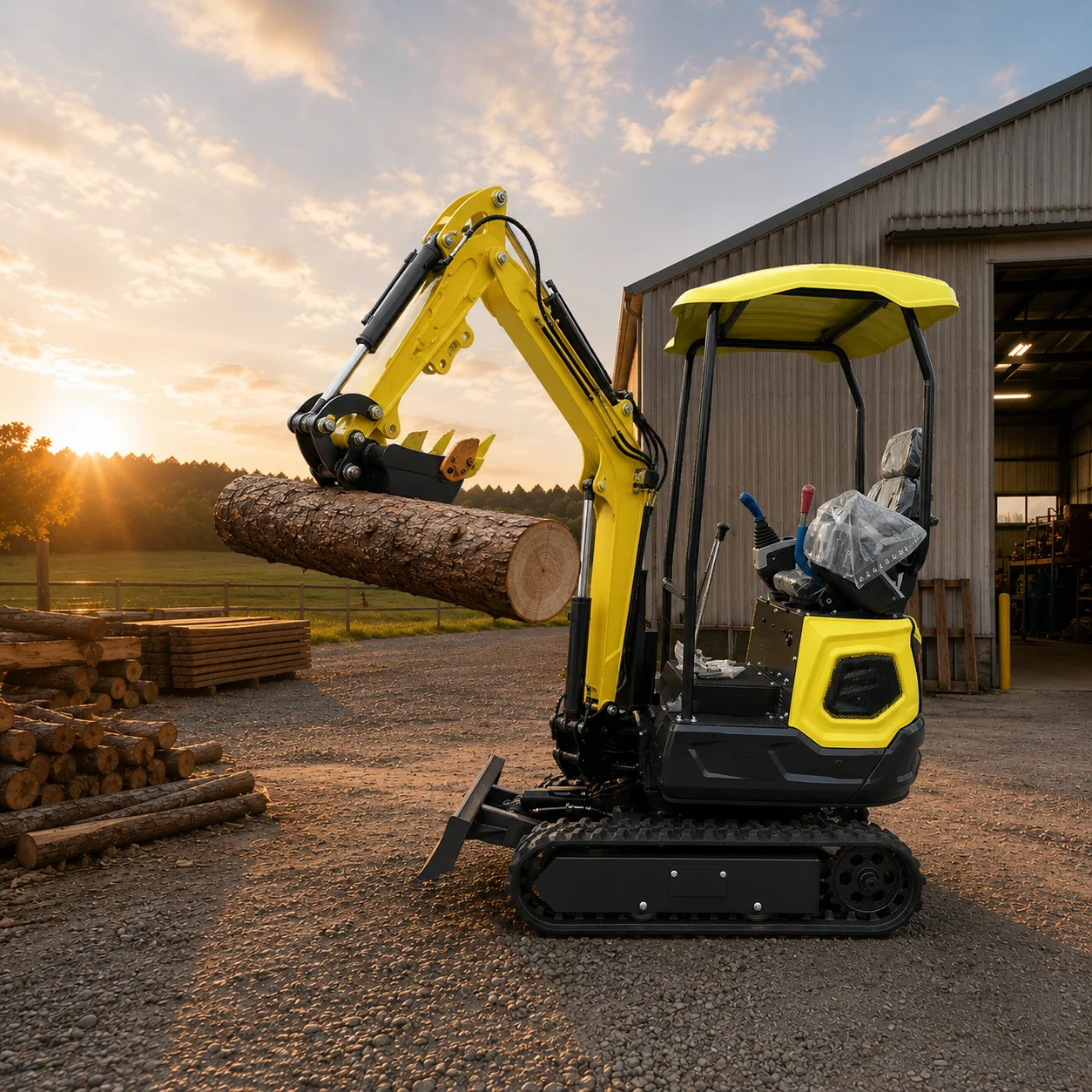 

Compact 1.2T Mini Excavator CE Approved Euro 5 Hydraulic Excavator for Farm Garden Construction