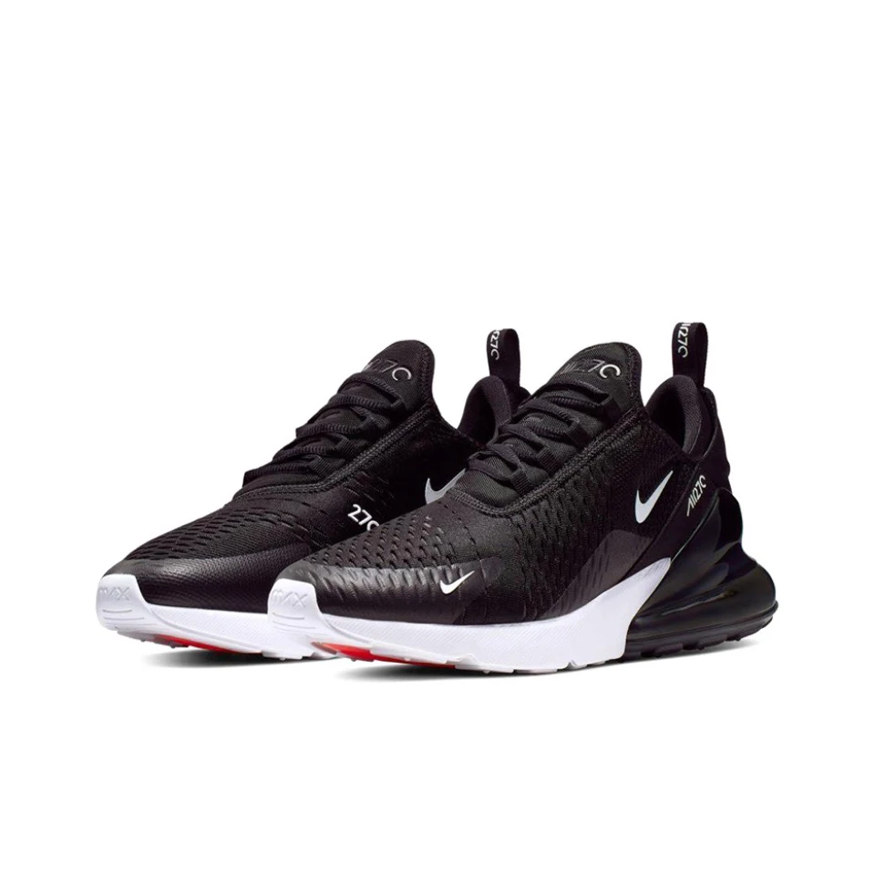 Original Nike Air Max 270 Air Cushion Against Impact Running Shoes Sports Shoes Breathable Black Sneakers AH8050-002