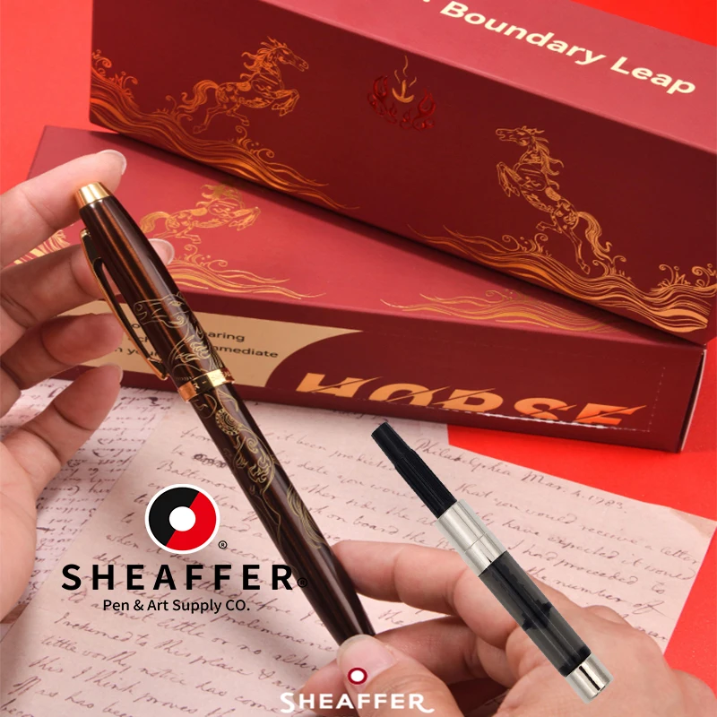 sheaffer-american-rhino-fly-lisheng-xiaoma-pen-preciosa-pluma-de-cuentas