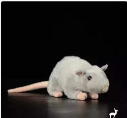 2024 Extra Soft Real Life Cute  Rat Plush Toys Realistic Mouse Stuffed Animals Toy For Children  Educational Toys