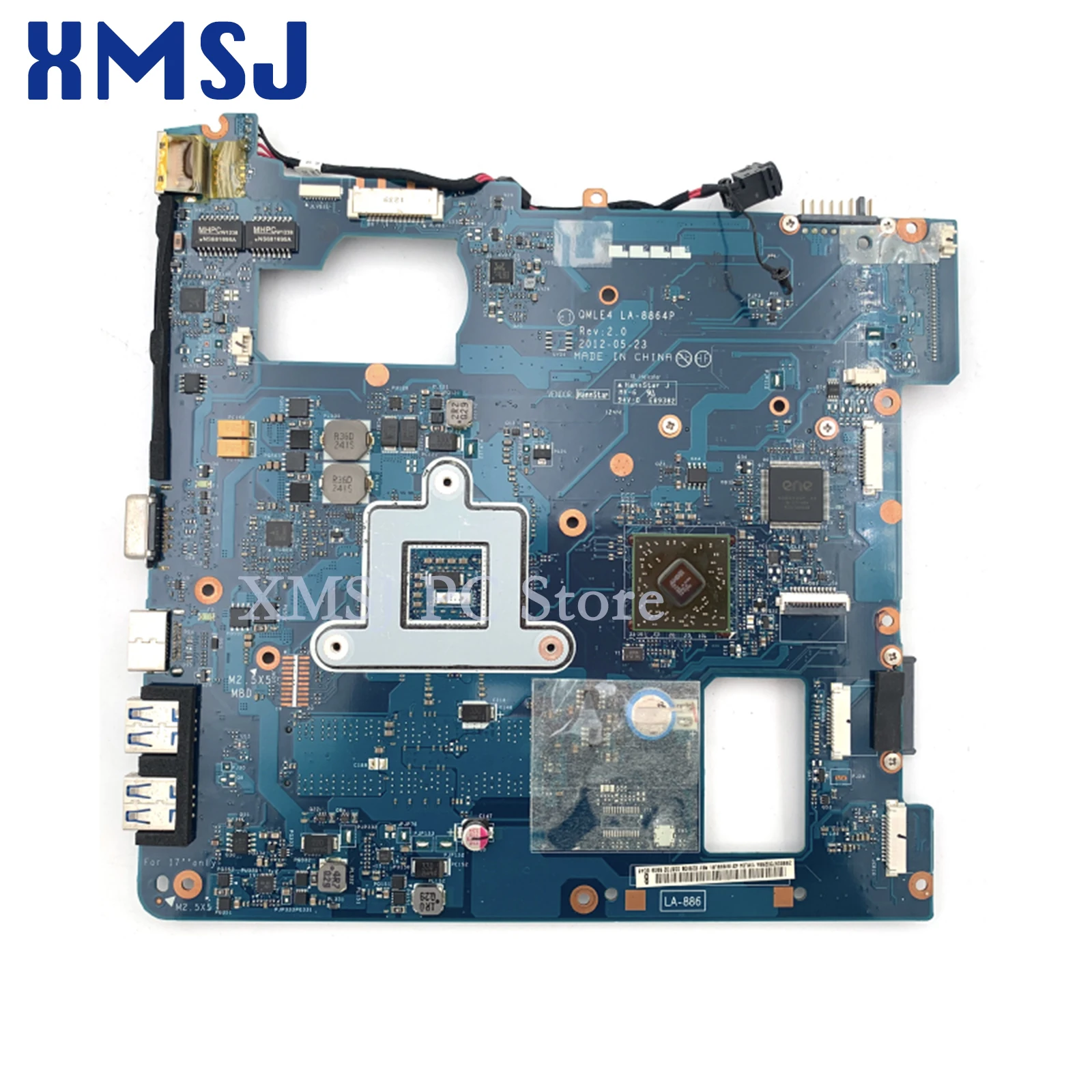 XMSJ For Samsung NP365 NP365E5C NP355V5C QMLE4 LA-8864P BA59-03399A BA59-03565A MAIN BOARDLaptop Motherboard DDR3 1 Order