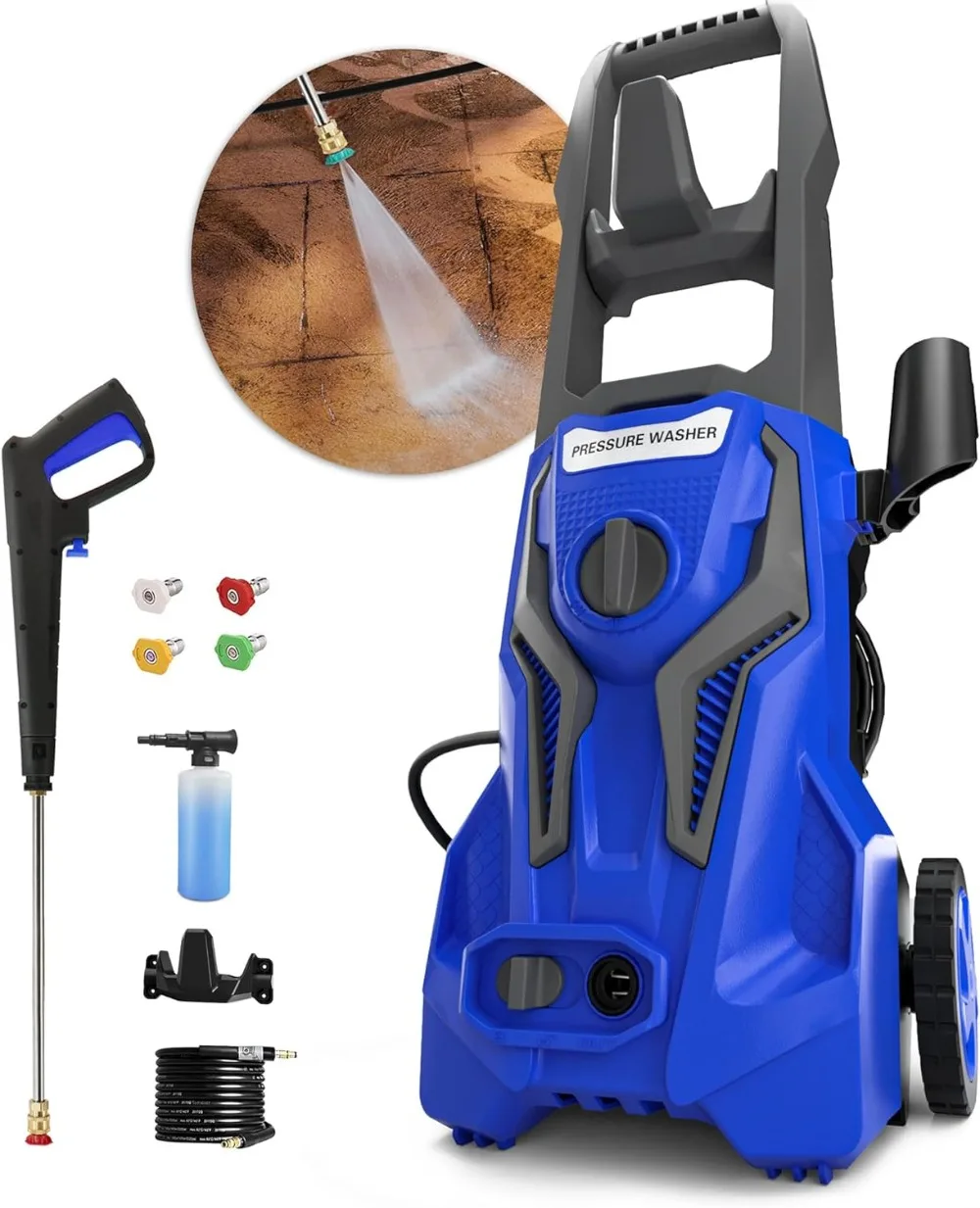 

4200 PSI 2.8 GPM Power Washer Electric Powered - Electric Pressure Washer with 25 FT Hose 4 Interchangeable Nozzle