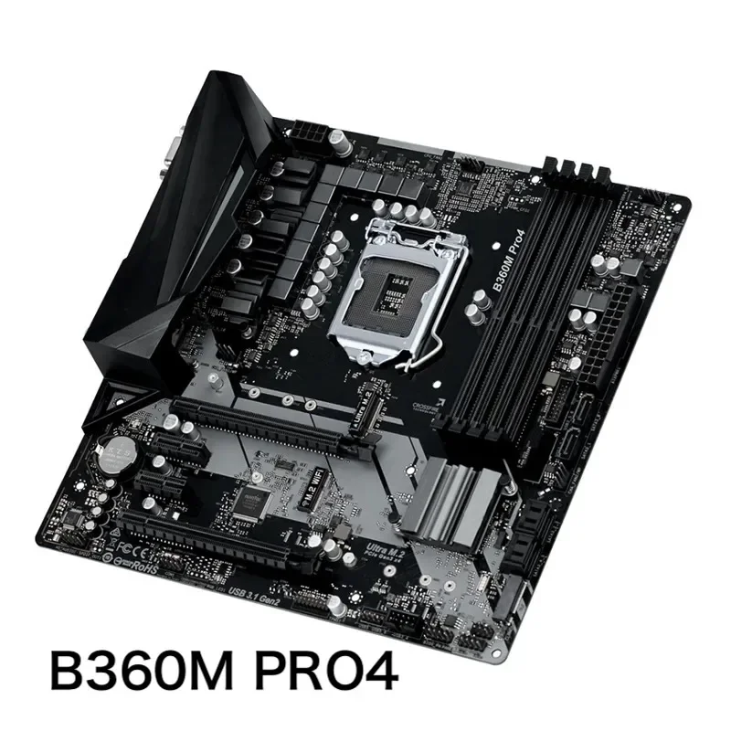 

For Asrock B360M PRO4 Motherboard Support 8th Generation CPU LGA 1151 DDR4 Mainboard 100%Tested OK Fully Work Free Shipping