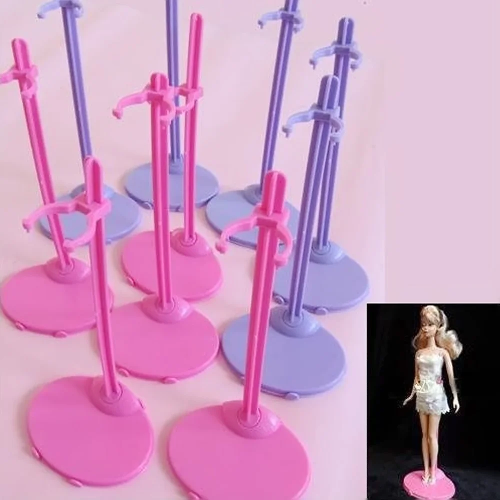 Besegad 10PCS Doll Stand Display Holder Model Display Stand Barbie Support Prop Up Mannequin Holder Accessories for Barbie Toys