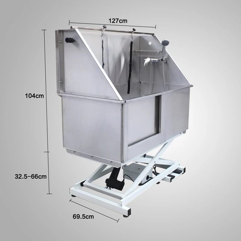 Stainless Steel Electric Lifting Bathtub Bath Pet Dog Dog Bath Teddy Golden Retriever H-107