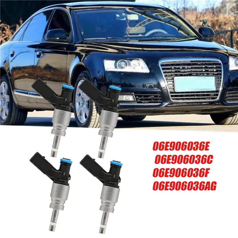 

Practical 4Pcs Fuel Injector Nozzle 06E906036F 06E906036E For Q5 A4 A5 A6 3.2L V6 A8 S8 3.2L 5.2L 06E906036C 06E906036AF
