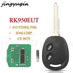 JYQ RK950EUT Remote Car Key 433.92MHz FSK ID48 For Chevrolet Aveo Spark Matiz Holden Barina 2009-2016 Auto Control Fob CE 0678