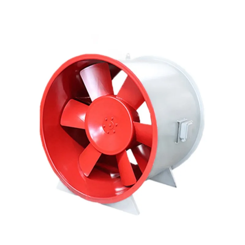 

Fire smoke exhaust fan project Explosion-proof and high temperature resistance Fire smoke exhaust axial flow fan Pipeline fan ma