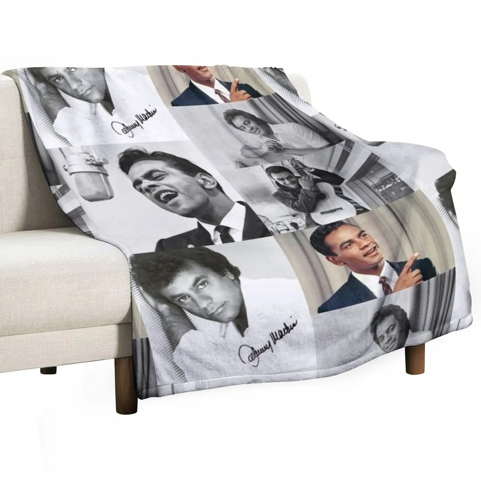 

johnny mathis collage Throw Blanket Loose Baby Fashion Sofas Blankets