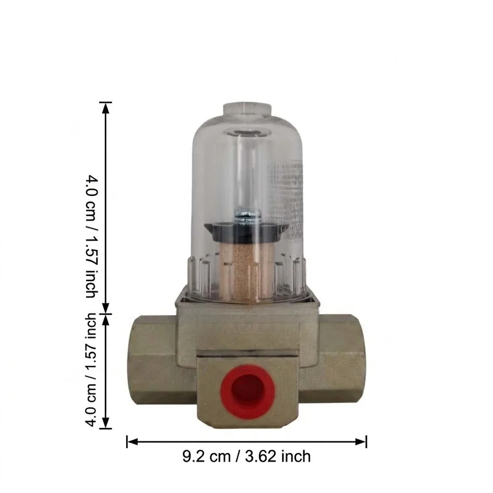 1pc AF2000-02 1/4'' Compressed Air Line Filter Source-Processor Copper Filter Air Pump Filter Oil-Water Separator Pneumatic Part