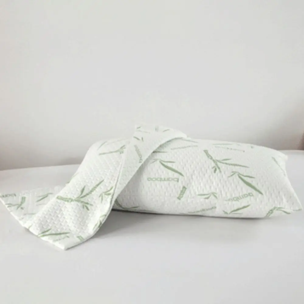 

2PCS Waterproof Bamboo Fiber Pillowcases Skin-friendly Breathable Cooling Pillow Cover Dirt-resistant with Zipper Pillowslip