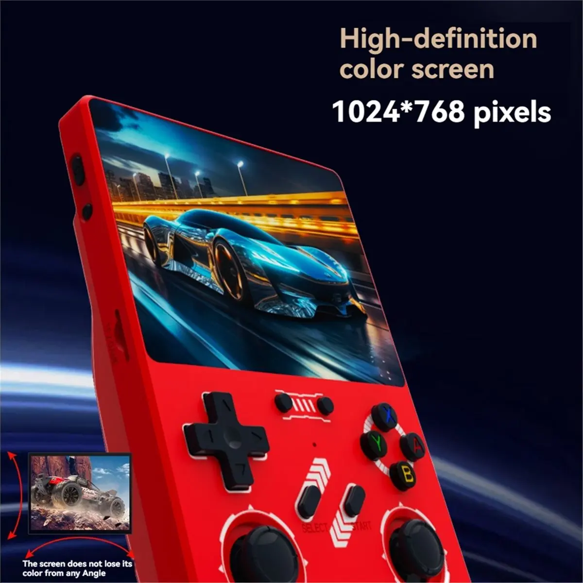 A86G NEW R40XX Handheld Retro Video Game Console 4.2inch Screen 64G 18000 Game WIFI GamePad Linux OS Supports 30+ Emulators B