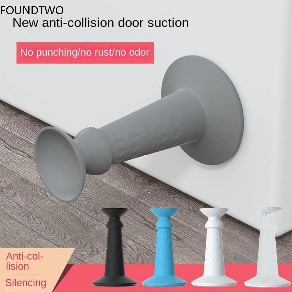 Silicone Mute Self Adhesive Door Stopper Bumper Door Suction Door Rear Retainer Wall Protectors Hidden Door Holders