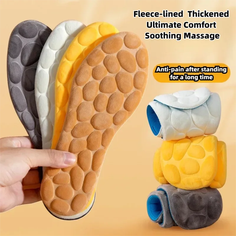 Neue Winter Warme Baumwolle Einlegesohle Für Schuhe Plüsch Schnee Stiefel Thermische Schuh Einsatz Sport Laufende Einlegesohlen Komfortable Weiche Fuß Kissen