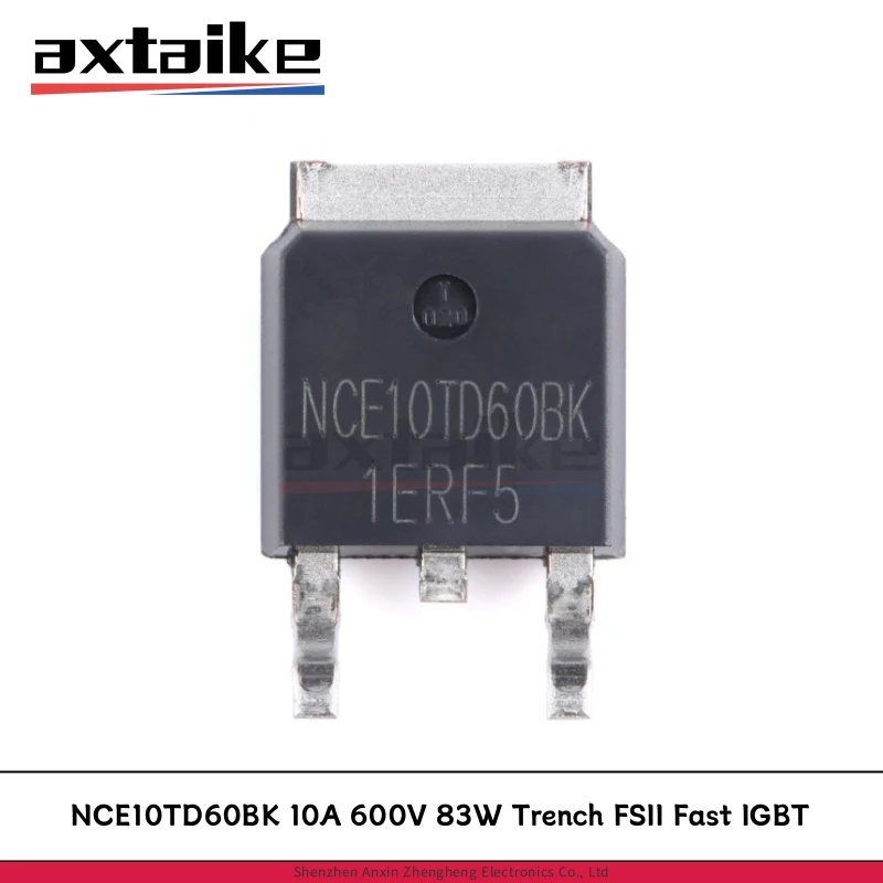 

10PCS NCE10TD60BK TO-252 10A 600V 83W Trench FSII Fast IGBT MOSFET Transistors SMD DPAK
