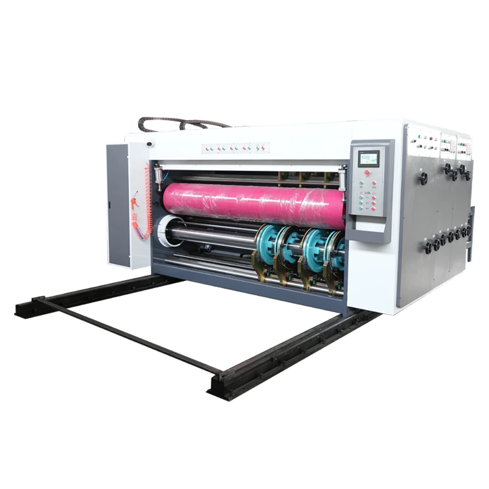 Box Packing Printing Machine Good Quality Printing Slotting Die Cutting Machine Semiautomatic Board Printing Slotting Machine view 3