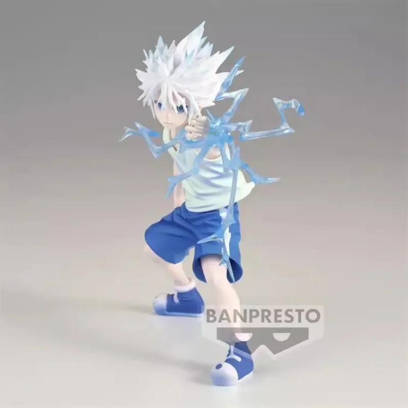 Bandai Original Banpresto Anime HUNTERxHUNTER Vibration Stars Killua Zoldyck Kurapika PVC Action Figure Model Toy Gift