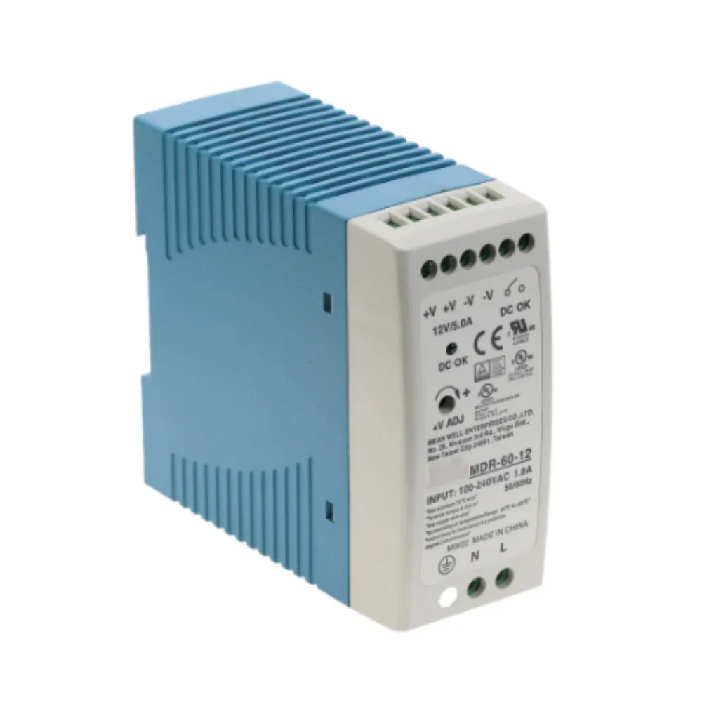 MDR-60 AC to DC 60Watt Single Output 5V 12V 24V 36V 48V Din Rail Switching Power Supply