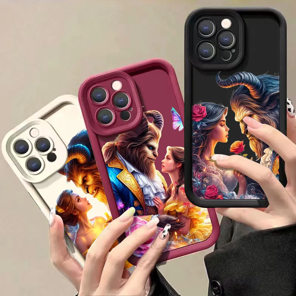 Disney Beauty And The Beast Phone Case For VIVO X100 X90 X80 X70 X60 V30 V29 V27 V27E V25 V23 V23E V20 V15 V11I V25E PRO Cover