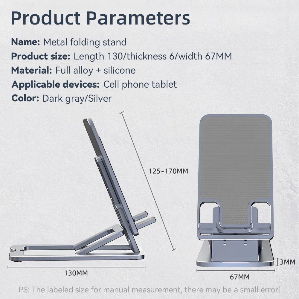 Desktop Phone Holder Stand Mobile Phone Support Adjustable Angle Height Cell Phone Stand Universal for All Smart Phones
