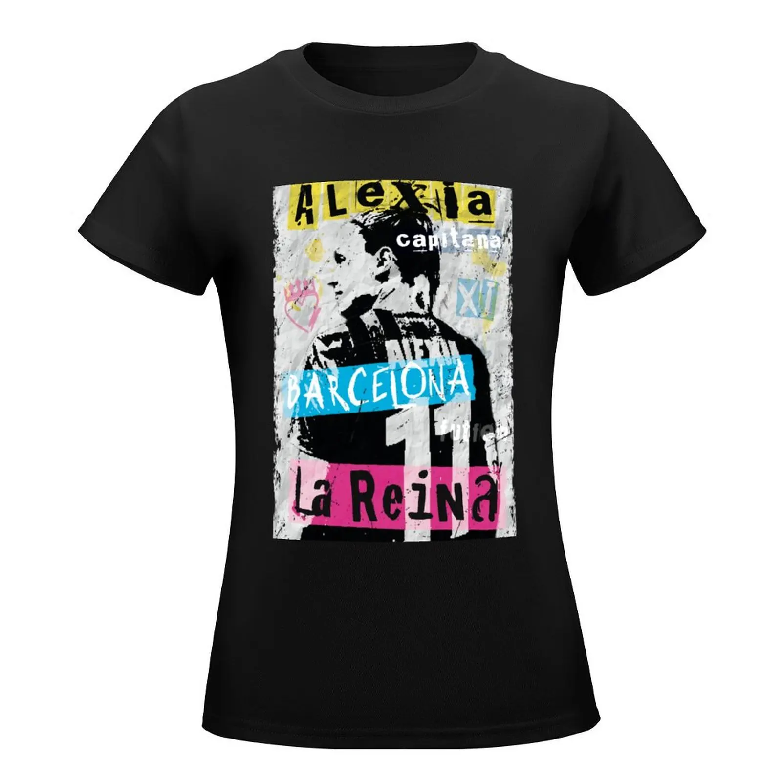 Alexia La Reina T-Shirt summer top sports fans quick drying vintage t-shirt dress for Women plus size sexy