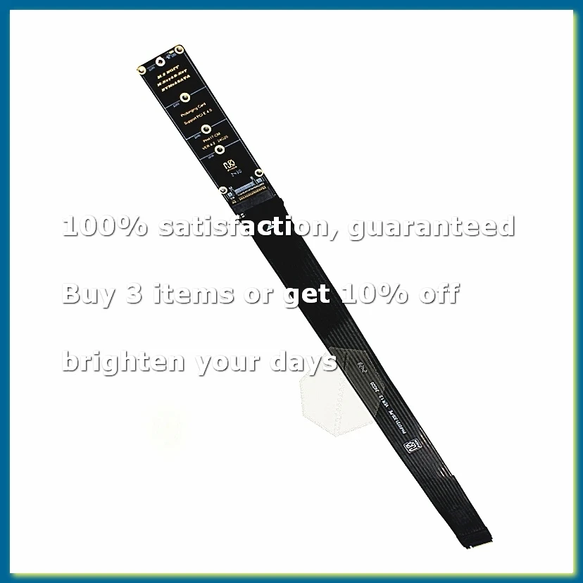 M.2 NVMe SSD Extension Cable PCIe 4.0 X4 M-Key High-Speed Data Transfer Flexible Extender for M.2 NGFF SSD A