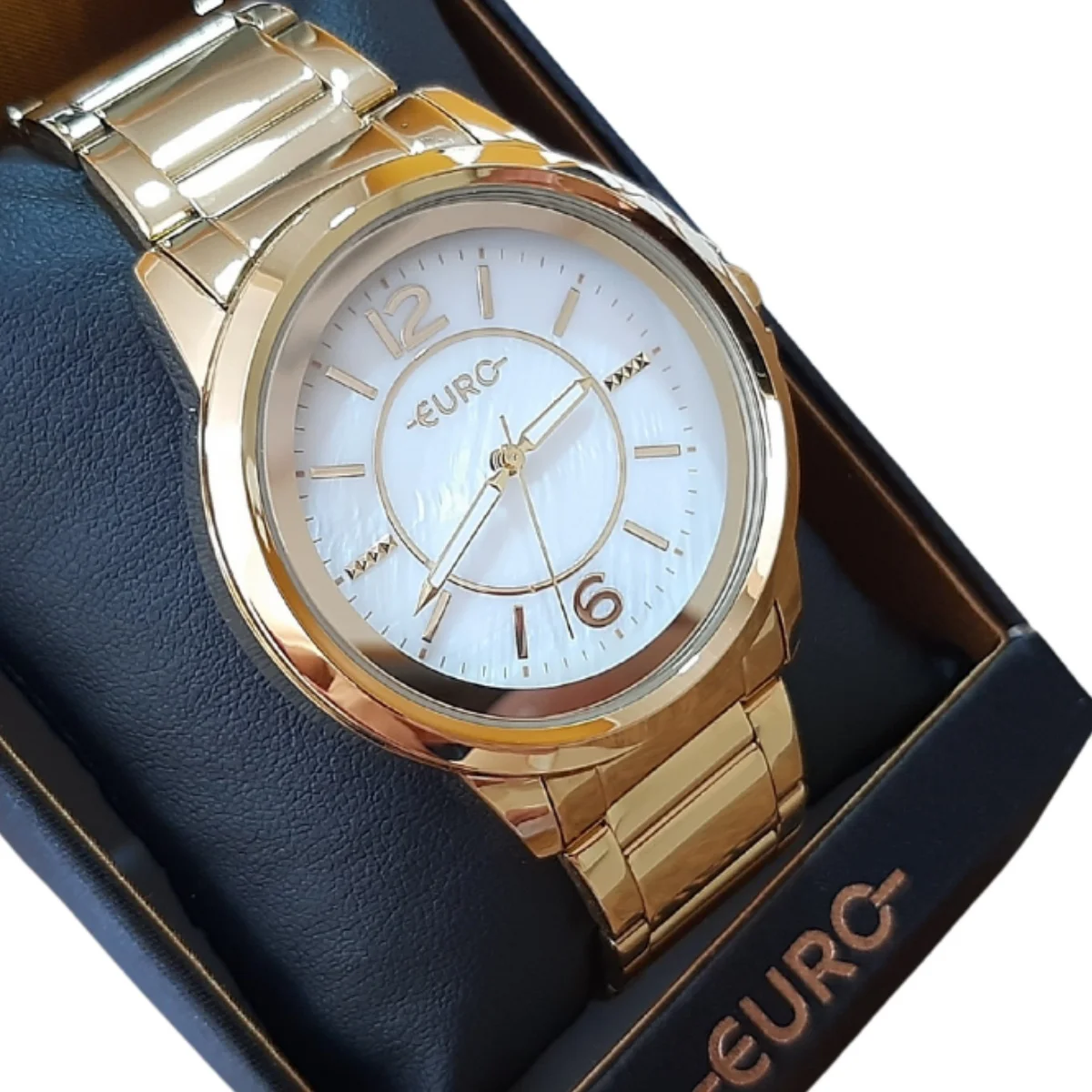 Original Euro Plated Women's Golden Watch Best Female Watch