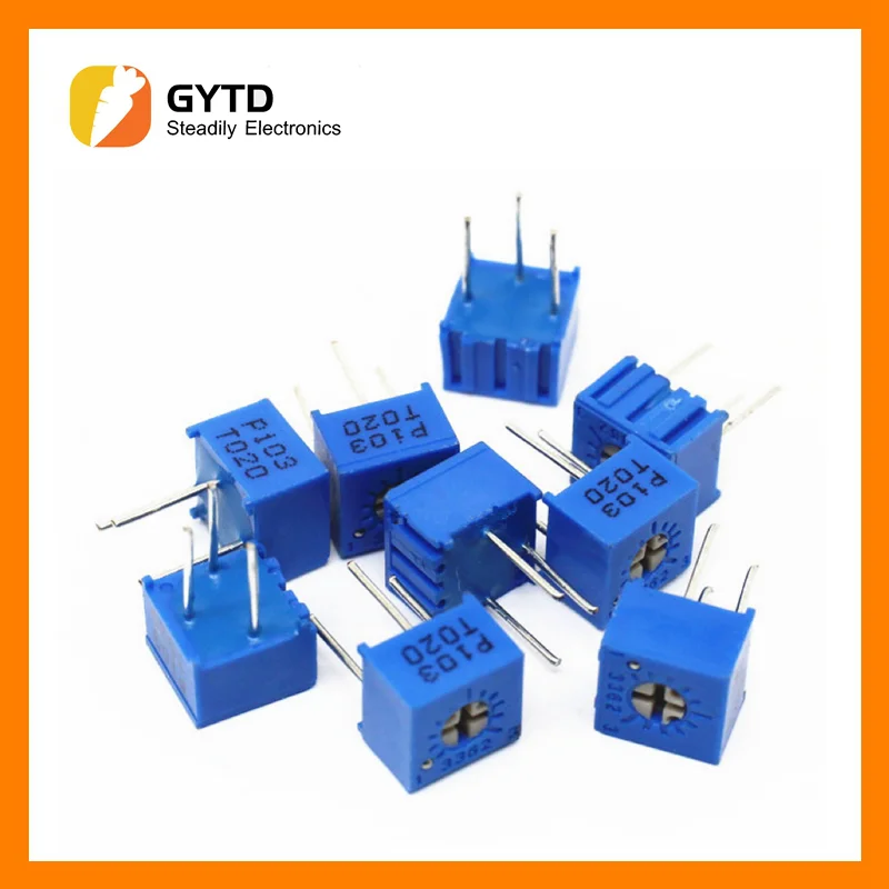 

10pcs 3362P series resistance 101 201 501 102 202 502 103 Trimpo Trimmer Potentiometer 3362 500R 1K 2K 5K 10K 20K 50K 100K