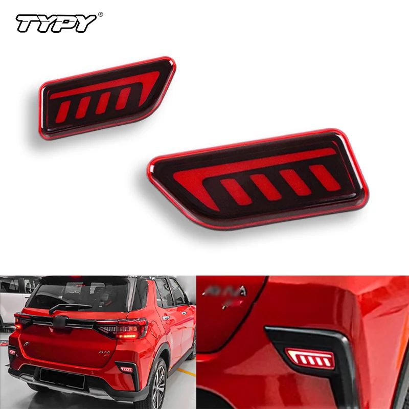 

Car LED 12V Rear Bumper Lamps For Perodua Bezza 2020- 2022 Brake Light Turn Signal Backup Reflector Lamp Reverse Fog Taillights