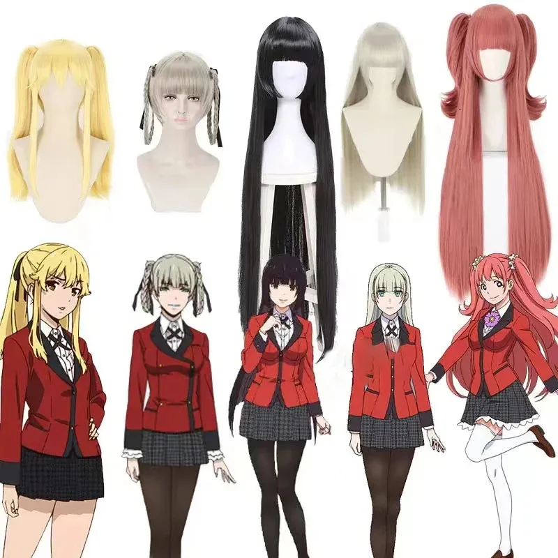 أنيمي Kakegurui Jabami Yumeko تأثيري حلي ميري ساوتومي ساياكا القهري مقامر زي مدرسي فتاة مطوي تنورة مجموعة كاملة